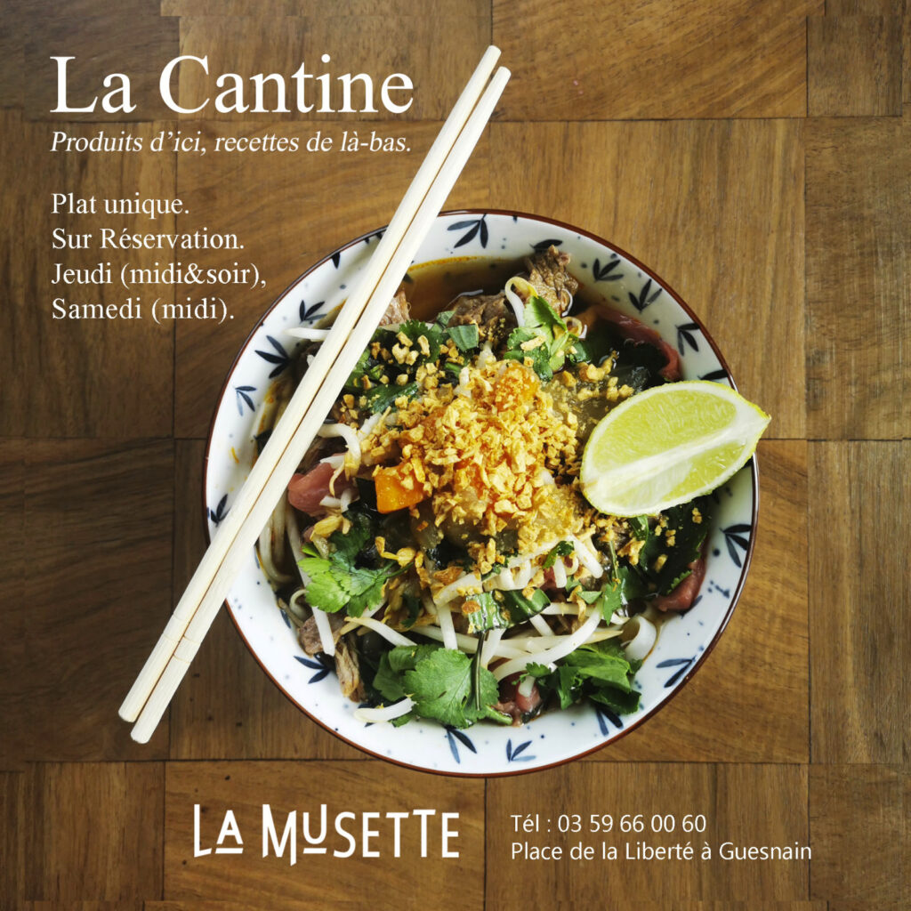 La Cantine de La Musette, produits locaux.